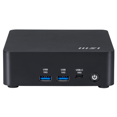 Компьютер MSI Cubi NUC AI 1UMG-042XRU Intel Core Ultra 5 125H(1.2Ghz)/16384Mb/1024PCISSDGb/noDVD/Int:Intel Graphics/BT/WiFi/war 1y/0.625kg/черный/noOS + no KB+M (9S6-B20911-042)