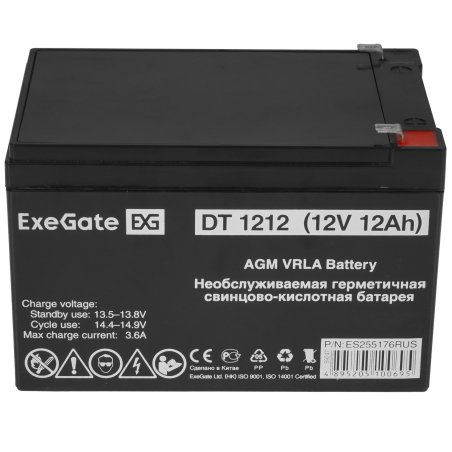 Батарея ExeGate Special DT 1212/EXS12120 (12V 12Ah) клеммы F1