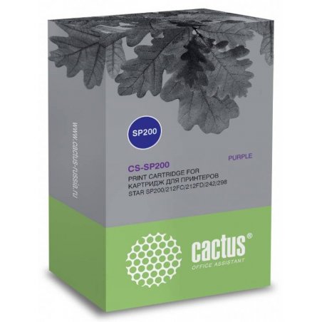 Картридж матричный Cactus CS-SP200 фиолетовый (12.7 мм x3 м, 1 000 000 знаков) для Star SP200/212FC/212FD/242/298