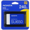 Накопитель SSD ADATA SU650, 240Gb, SATA III, 2.5", R/W 520/450