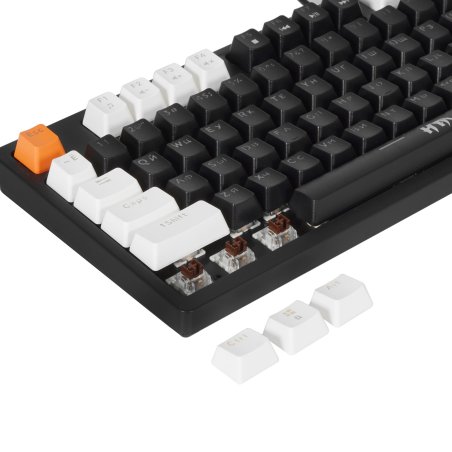 Клавиатура проводная Defender Hawk GK-418, USB, черный/белый