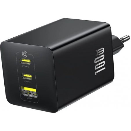 Портативный аккумулятор Baseus EnerFill FE11 Fast Charger 2C+U 100W EU Cosmic Black, P10182102123-00