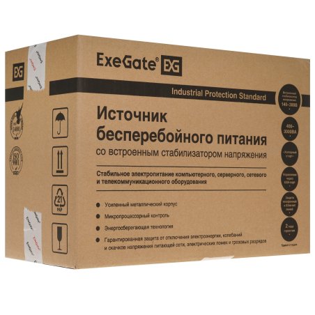 Источник бесперебойного питания ExeGate EP285529RUS SpecialPro Smart LLB-2200.LCD.AVR.C13.RJ.USB 2200VA/1300W, LCD, AVR, 6*IEC-C13, RJ45/11, USB, черный