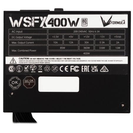 Блок питания Aerocool / Formula SFX 400W WSFX-400 80 PLUS белый (20+4pin) APFC 80мм fan 3xSATA Cab Manag RTL