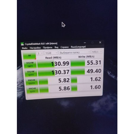 Флешка USB ADATA UV128 (AUV128-128G-RBE), 128Gb, USB 3.0, R/W 100/30, черный/синий