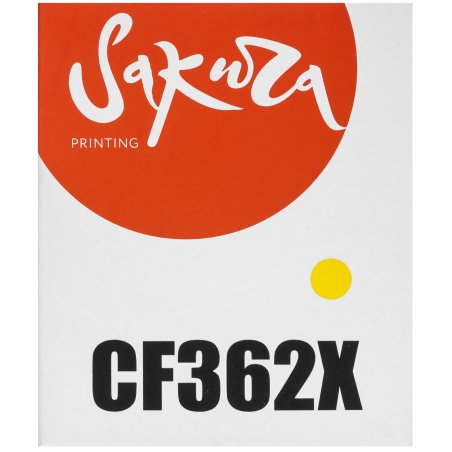 Картридж лазерный Sakura CF362X для HP Color LaserJet Enterprise M553n/553X/553dn HP Color LaserJet Enterprise M552dn, желтый, 9500 к.