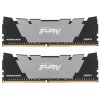 Оперативная память Kingston Fury Renegade, DDR4, 32Gb (2x16Gb), 3200MHz, CL16, DIMM, с радиаторами, серый/черный
