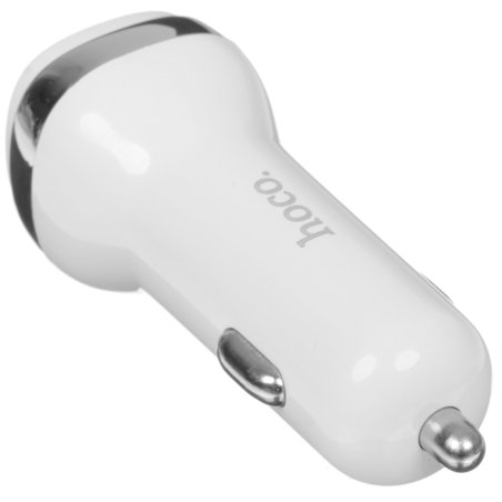 Автомобильное зарядное устройство HOCO (6931474739704) Z40 белый АЗУ 2USB 2.4A для micro USB