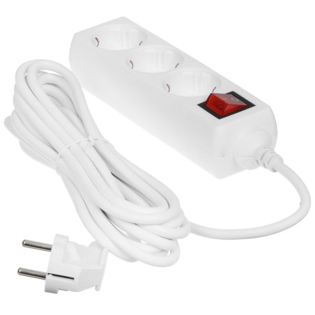 Сетевой удлинитель Buro BU-PS3.5/W 5 м (3 розетки) белый (пакет ПЭ)