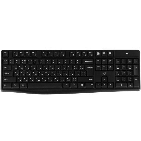 Комплект клавиатура + мышь Оклик S260W клав:черный мышь:черный USB беспроводная Multimedia (2066170)