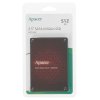 Накопитель SSD Apacer AS350X, 512Gb, 2.5", SATA III, R/W 560/540