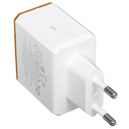 Сетевое зарядное устройство BOROFONE (6941991110696) BAS32A 1USB+1Type-C 3.0A QC3.0 PD 30W, белый