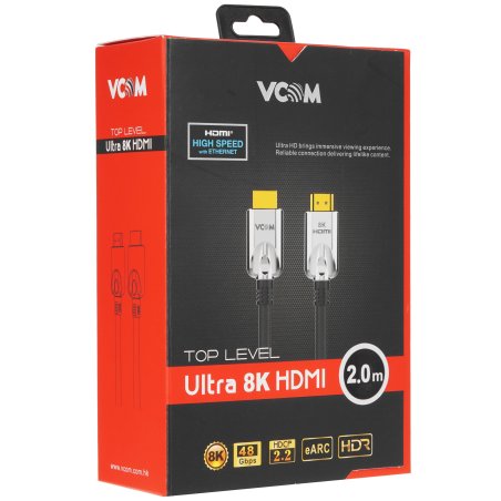 Кабель VCOM CG865-2M HDMI 19M/M,ver. 2.1, 8K@60 Hz 2 м VCOM <CG865-2M>