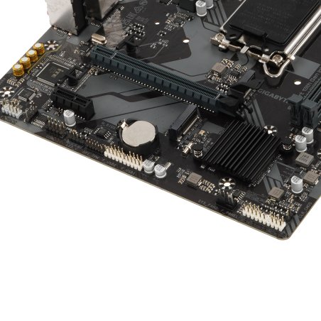 Материнская плата Gigabyte B760M H DDR4, LGA 1700, Intel B760, 2xDDR4, 4xSATA, 2xM.2, 1xPCIe 4.0 x16, 1xPCIe x1, 1xHDMI, 1xVGA, 1x 1Gb LAN, 2xUSB 2.0, 4xUSB 3.2 Gen 1, 3x3.5 мм, 7.1, Micro ATX