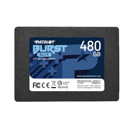 Накопитель SSD Patriot Burst Elite, 480Gb, SATA, 2.5", R/W 450/320
