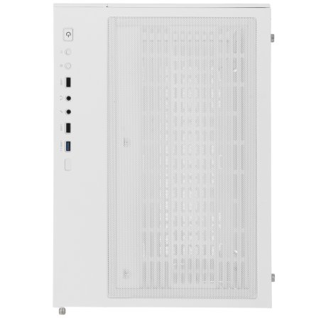 Компьютерный корпус Ginzzu V560 RGb подсветка, закаленное стекло 1*USB 3.0,1*USB 2.0, AU белый ATX