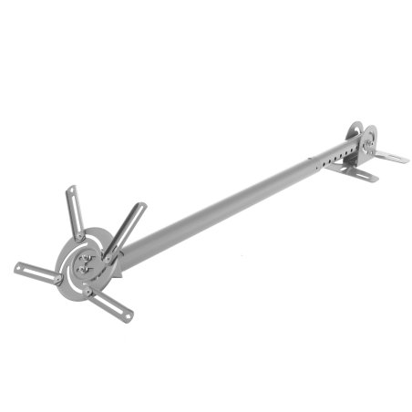 Крепеж Wize WPD-S серебро Универсальное комплект для проектора, длина штанги 82-141 см, наклон +/- 15°, поворот +/- 15°, до 12 кг, 260х260