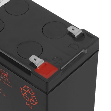 Батарея CSB серия GP, GP1272, напряжение 12В, емкость 7.2А·ч (разряд 20 часов), макс. ток разряда (5 сек.) 100А, ток короткого замыкания 304А, макс. ток заряда 2.8A, свинцово-кислотная типа AGM, клеммы F1, ДxШxВ 150.9x64.8x98.6мм., вес 2.4кг., срок службы