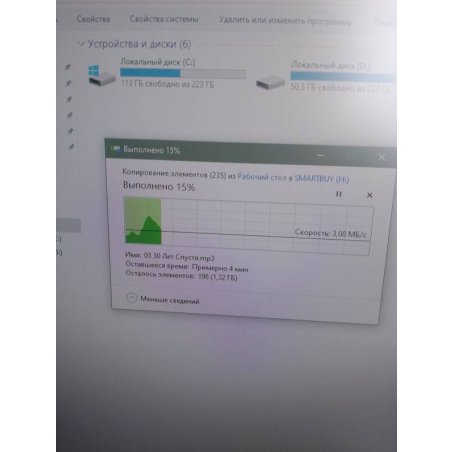 Флешка USB Smartbuy Glossy series black (SB16GbGS-K), 16Gb, USB 2.0, R/W 25/15, черный