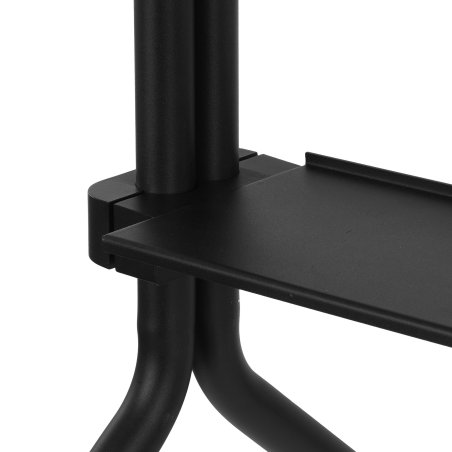 Мобильная стойка напольная Kromax OMEGA-13 черный, 1 шт/уп, Мобильная стойка напольная для TV 32"-70", max вес 50 кг, высота 1507 мм, max VESA 600x400 мм