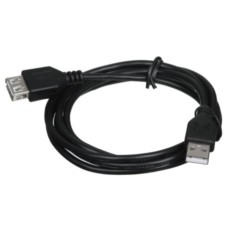 Кабель GoPower удлинитель USB2.0 (m)-USB (f) 1.5м ПВХ черный в пакете (1/200)