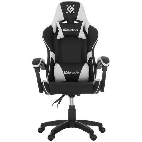 Кресло игровое Defender Companion черный/белый, класс 3, металл, PU