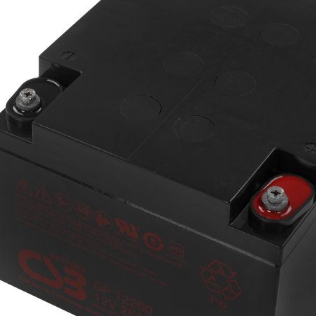 Батарея CSB GP-12260 (12V, 26Ah) для UPS клеммы F2