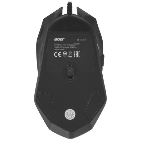 Мышь проводная Acer OMW170 черный, 3200 dpi, USB, кнопки - 6