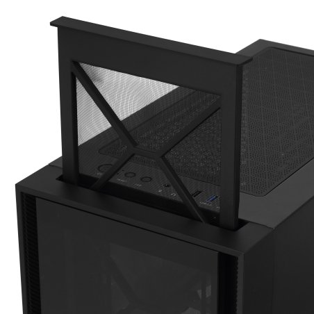 Компьютерный корпус Montech AIR 1000 LITE черный без БП ATX 1x120мм 3x140мм 2xUSB3.0 1xUSB3.1 audio bott PSU