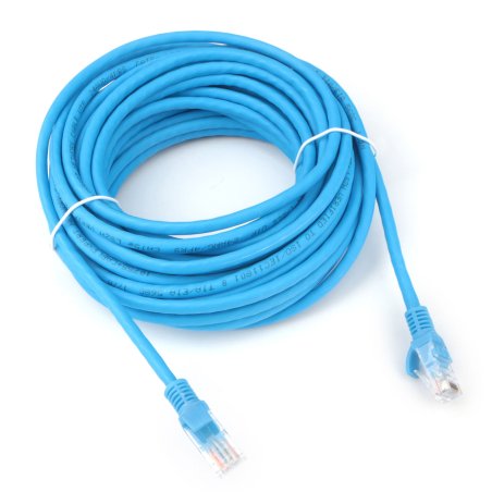 Патч-корд LSZH медный UTP Cablexpert PP30-10M/B кат.5e, 10м, литой, многожильный, синий