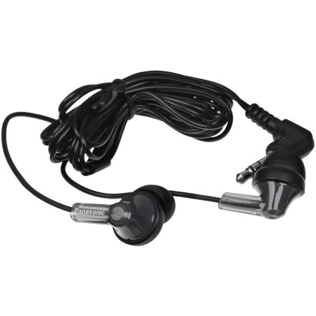 Наушники вкладыши Panasonic RP-HJE120 1.1м черный проводные в ушной раковине (RP-HJE120EEK)