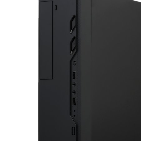 Компьютерный корпус MiniITX ExeGate MI-208 Black, miniITX/mATX, <M400, 80мм>, 2*USB, Audio