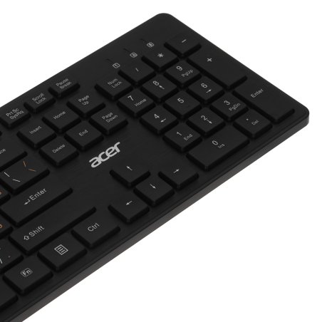 Клавиатура проводная Acer OKW122, USB, черный