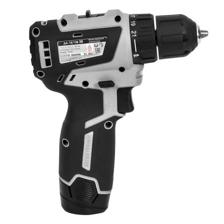 Дрель-шуруповерт аккумуляторная Интерскол ДА-10/12В 38 аккум. патрон:быстрозажимной (кейс в комплекте) (757.2.2.46)