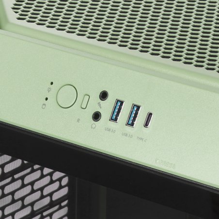 Компьютерный корпус Thermaltake The Tower 300 Racing Green зеленый без БП miniITX 8x120мм 6x140мм 2xUSB 3.0 audio bott PSU