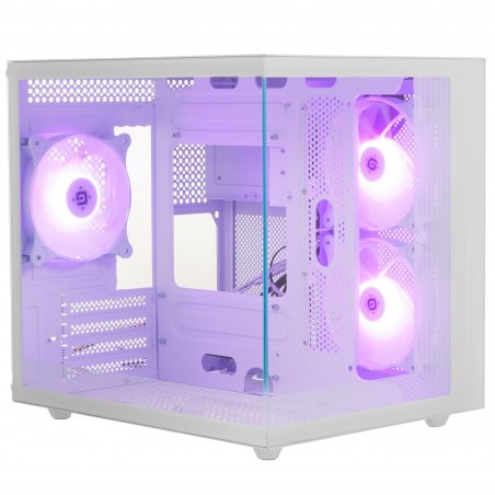 Компьютерный корпус DEFENDER NovaCube белый,mATX,3fan,switch&M/BSynс