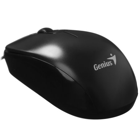 Мышь проводная Genius DX-110 черный, 1000 dpi, USB, кнопки - 3
