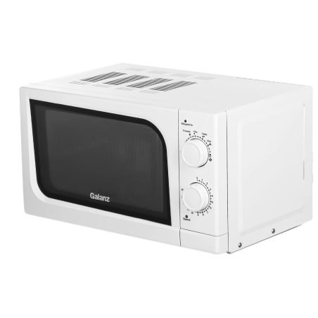 Микроволновая печь Galanz MOS-2004MW белый, 20 л, 700 Вт, переключатели - поворотный механизм