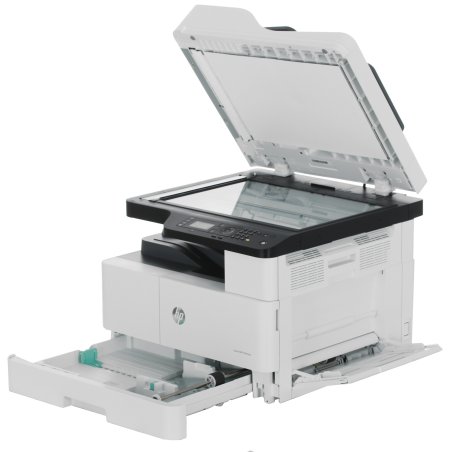 МФУ лазерное HP LaserJet MFP M443nda (8AF72A), A3, ч/б, печ. до 25 стр/мин. (А4) до 13 стр/мин. (А3), скан. до 21 стр/мин., 1200 x 1200 dpi (печать) 600x600dpi (скан.), USB, RJ-45