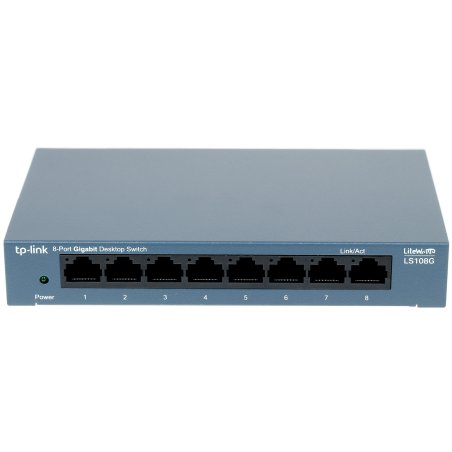 Коммутатор TP-Link LS108G 8-портовый 10/100/1000 Мбит/с настольный коммутатор SMB