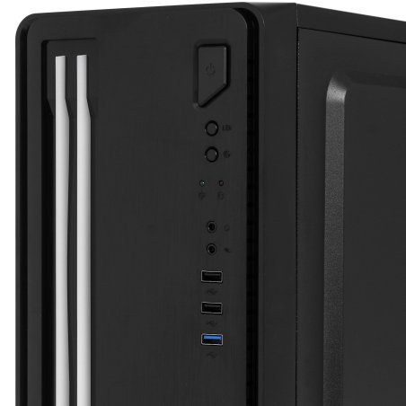 Компьютерный корпус Minitower ExeGate mEVO-7805-XP400 (mATX, БП XP400 с вент. 12см, 2*USB+1*USB 3.0, аудио, черный, с 2*RGb подсветкой)