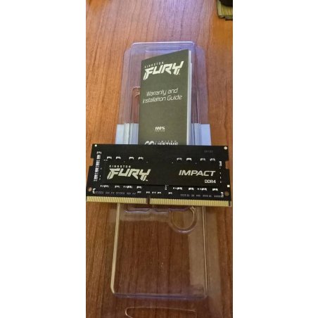 Оперативная память Kingston Fury Impact, DDR4, 8Gb (1x8Gb), 3200MHz, CL20, SO-DIMM