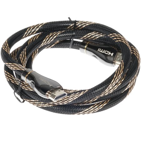 Кабель Cablexpert HDMI CCP-HDMI8К-1.5M, 19M/19M, v2.1, 8К, медь, позол.разъемы, экран, оплетка, 1.5м, черный, пакет