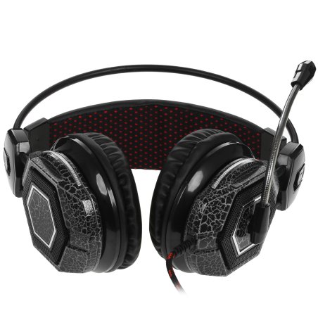 Наушники с микрофоном Oklick HS-L500G черный 2.2м мониторы оголовье