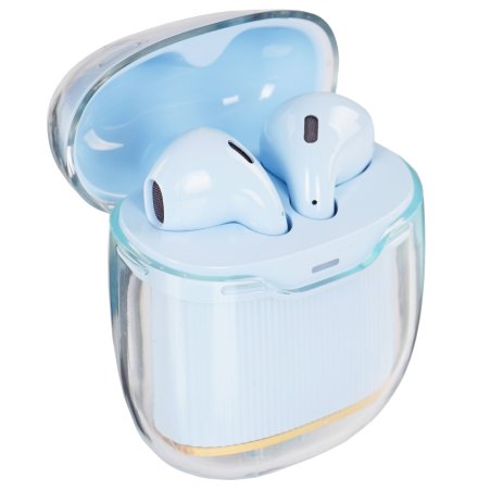 Наушники мониторные Hoco Air Triumph W35 голубой беспроводные bluetooth оголовье