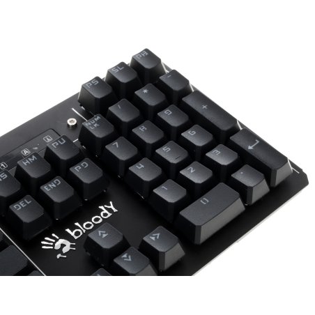 Клавиатура проводная A4 B975 механическая черный USB Gamer LED (подставка для запястий)
