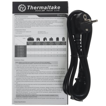 Блок питания Thermaltake Smart Pro RGb (PS-SPR-0750FPCBEU-R), 750Вт, 80 PLUS Bronze, 140мм, модульный, черный