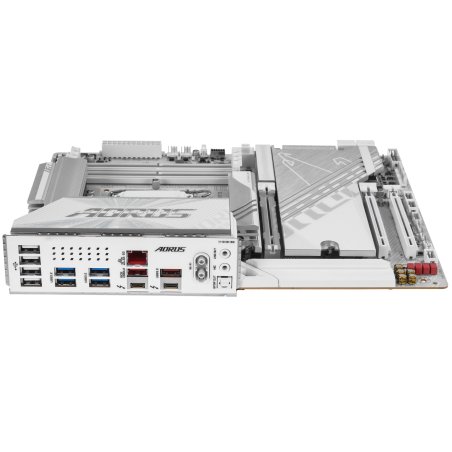 Материнская плата Gigabyte Z890 AORUS PRO ICE, LGA 1851, Intel Z890, 4xDDR5, 4xSATA, 5xM.2, 1xPCIe 5.0 x16, 1xPCIe 4.0 x4, 1xPCIe 4.0 x1, 2xUSB-C (Thunderbolt 4), 1x 5Gb LAN, 4xUSB-A 3.2 Gen 1, 2xUSB-A 3.2 Gen 2, 4xUSB-A 2.0, 2x3.5 мм, 7.1, ATX