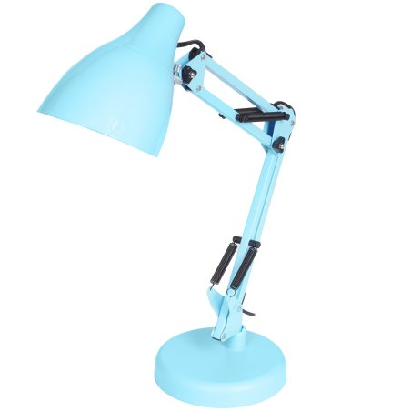 Настольный светильник ЭРА N-123-E27-40W-LBU Е27 с основанием голубой