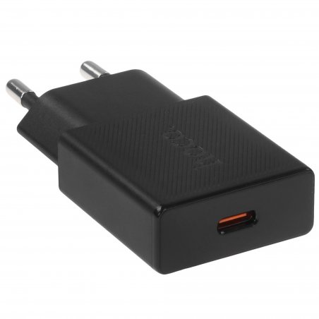 Сетевое зарядное устройство + Кабель Type-C HOCO HC-16293 C12Q/1m/QC 3.0/1 USB/Выход: 5V_9V_12V, 18W, черный
